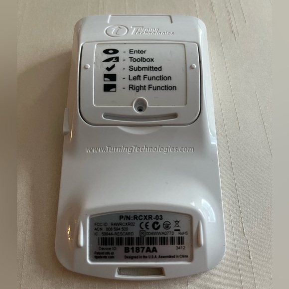 Lightly used Turning Technologies Response Card NXT.  Works with battery. - Picture 2 of 2